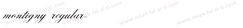 montigny regular字体转换